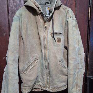 Carhartt Men's Tan Hooded Jacket